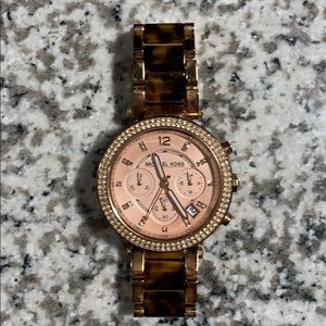 Michael Kors Watch- Rose Gold & Tortoise